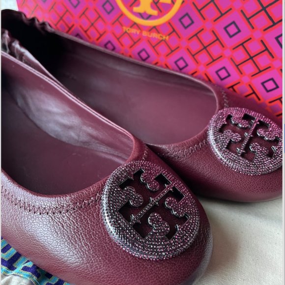 Tory Burch | Minnie Pave Ballet Flats - Picture 1 of 10
